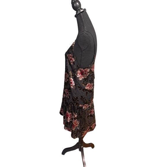 American Eagle Outfitters Floral Burned Velvet Slip Dress - Picture 3 of 6